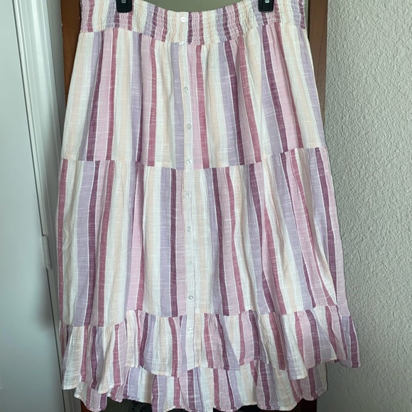 Stripe mid length skirt - Picture 1 of 1